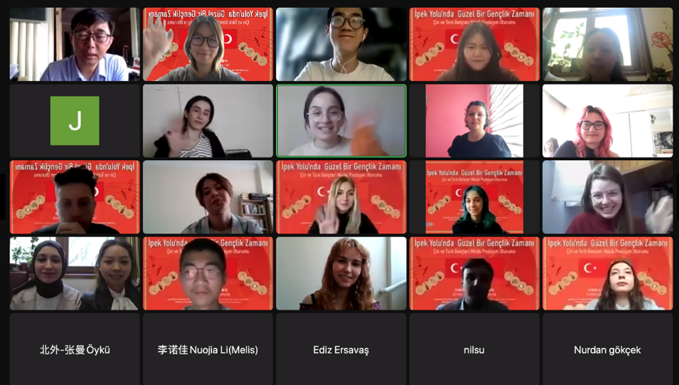 太阳集团tyc9728土耳其语专业同伊斯坦布尔大学中文系 开展线上交流会活动